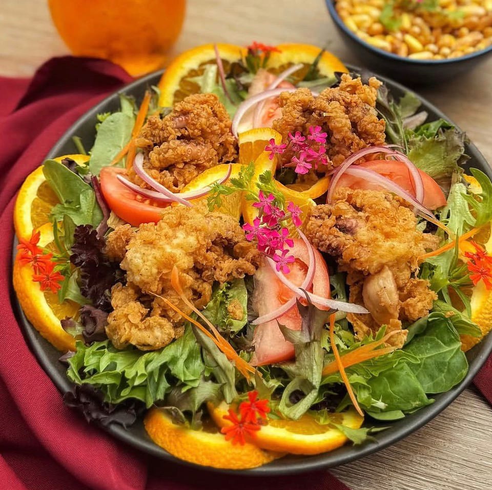Octopus & Orange Salad.